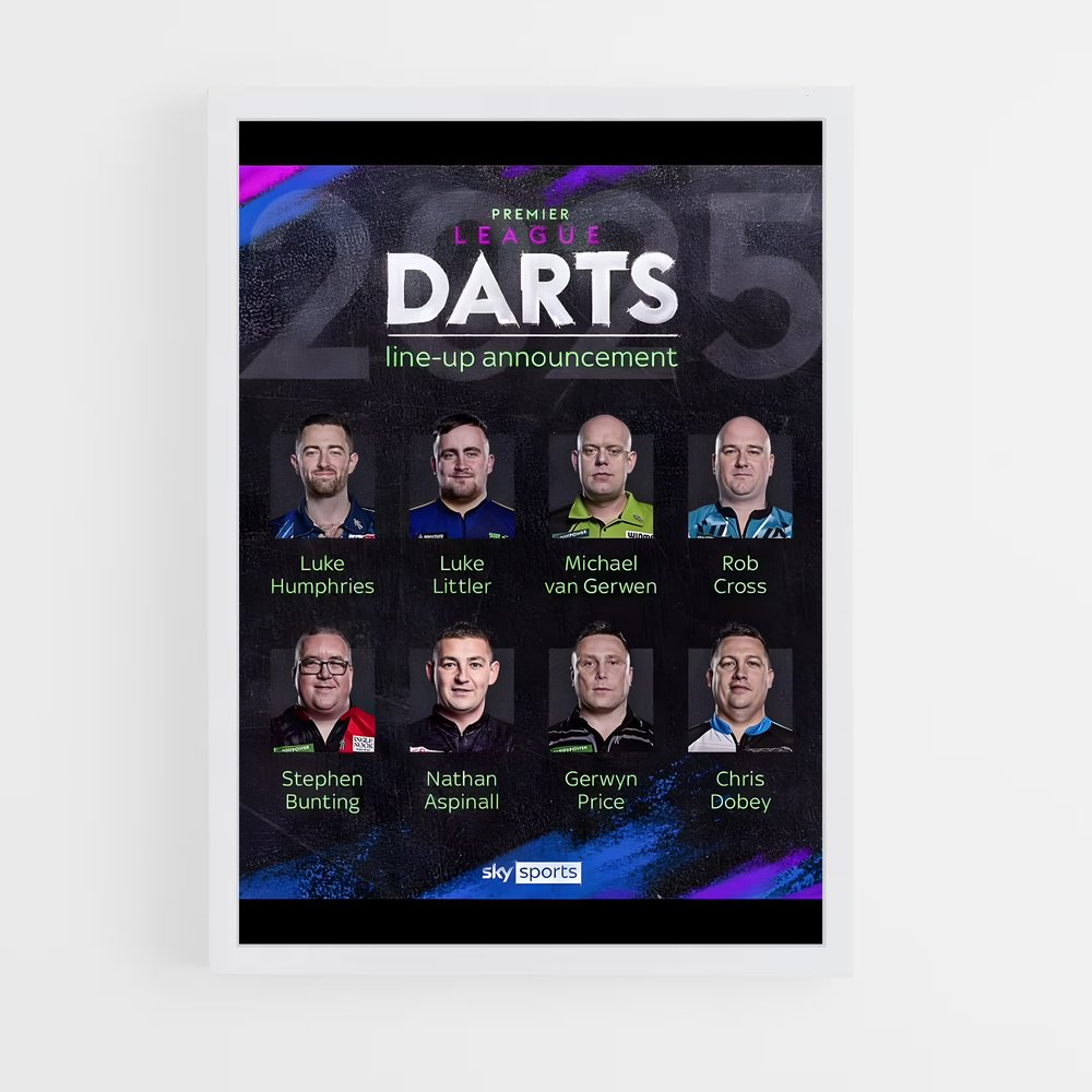 Poster Team Darts Legends – affiche Fléchettes (vue 3)